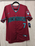 Jersey Diamondbacks de Arizona Guinda Carroll #7