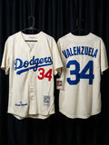 Jersey Los Angeles Dodgers Retro Valenzuela #34 temporada 1981