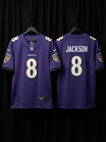 Jersey Ravens de Baltimore Cuervos Morada Jackson #8