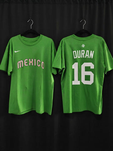 Camiseta México Verde Duran #16 Clásico Mundial de Beisbol 2026