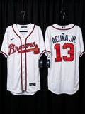 Jersey Bravos de Atlanta Blanca Braves Acuña JR #13