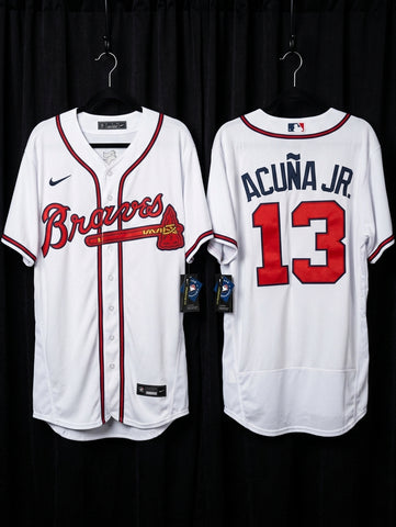Jersey Bravos de Atlanta Blanca Braves Acuña JR #13