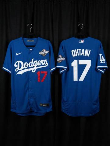 Jersey Dodgers de Los Angeles World series 2025 Azul Ohtani #17