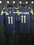 Jersey Seattle Seahawks Azul Smith NJigba #11 Superbowl LX