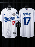 Jersey Dodgers de Los Angeles World series 2025 Blanco Ohtani #17