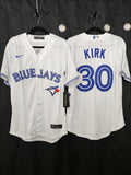 Jersey Azulejos de Toronto Blanca Blue Jays  Kirk #30