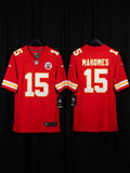 Jersey Chiefs de Kansas City Roja Mahomes #15