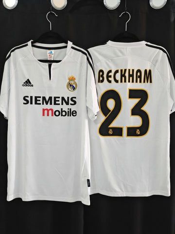 Jersey Real Madrid Local retro 2003-2004 Beckham 23