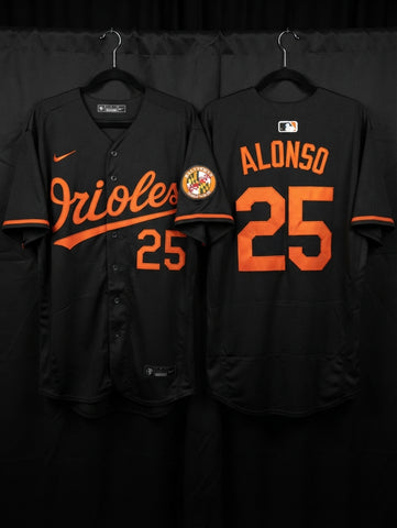 Jersey Orioles de Baltimore Negra Alonso 25