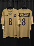 Jersey Ravens de Baltimore Cuervos Salute to service Militar Jackson 8