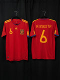 Jersey España Local retro 2010 iniesta 6