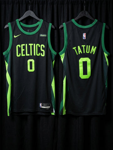 Jersey Boston Celtics Negro Tatum #0