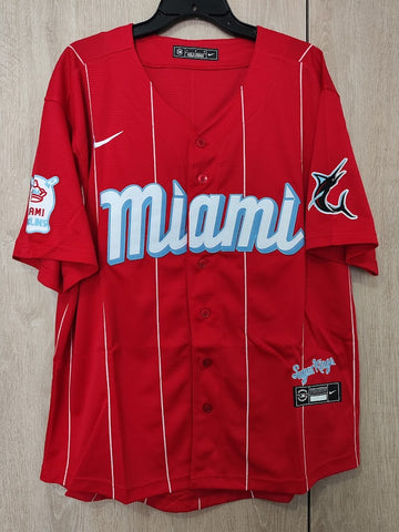 Jersey Marlins de Miami City Connect Rojo