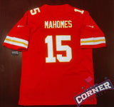 Jersey Chiefs de Kansas City Roja Mahomes #15 Con Parche Super Bowl
