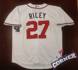 X X Jersey Bravos de Atlanta Blanca Riley #27 Braves