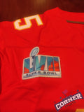 Jersey Chiefs de Kansas City Roja Mahomes #15 Con Parche Super Bowl