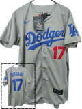 Jersey Dodgers de Los Angeles Gris Ohtani #17