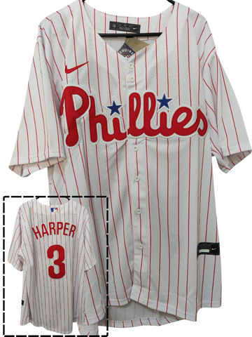 Jersey Phillies de Philadelphia Blanco Brice Harper #3