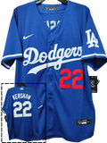 Jersey Dodgers de Los Angeles Azul Kershaw #22