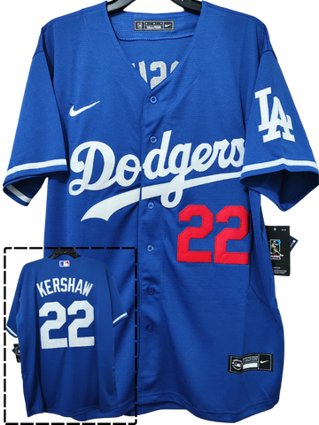 Jersey Dodgers de Los Angeles Azul Kershaw #22