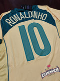 X X Jersey Brazil Retro Ronaldinho #10 aficionado