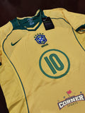 X X Jersey Brazil Retro Ronaldinho #10 aficionado