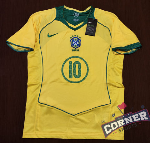 X X Jersey Brazil Retro Ronaldinho #10 aficionado