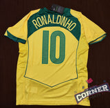 X X Jersey Brazil Retro Ronaldinho #10 aficionado