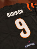 Jersey Cincinati Bengals Negra Burrow #9