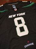 X X Jersey Jets de New York Negra Rodgers #8