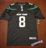 X X Jersey Jets de New York Negra Rodgers #8