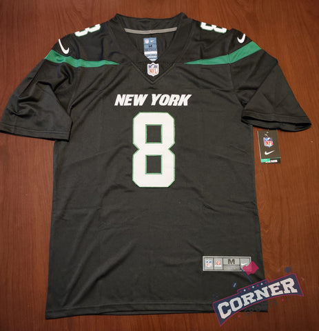 X X Jersey Jets de New York Negra Rodgers #8