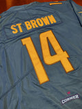 X X Jersey Detroid Lions Azul St. Brown #14