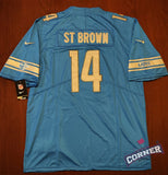X X Jersey Detroid Lions Azul St. Brown #14