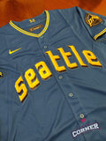 X Jersey Marineros de Seattle azul city connect Mariners