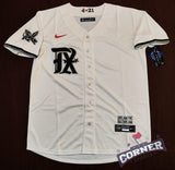 Jersey Rangers de Texas blanca city connect