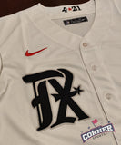 Jersey Rangers de Texas blanca city connect