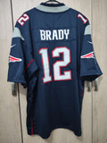 Jersey Patriots de New England Azul Brady #12