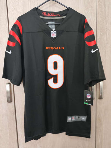 Jersey Cincinati Bengals Negra Burrow #9