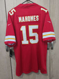 Jersey Chiefs de Kansas City Roja Mahomes #15 Con Parche Super Bowl