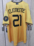 Jersey Piratas de Pittsburgh Amarillo Clemente #21 Pirates