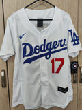 Jersey Dodgers de Los Angeles Blanco Ohtani #17