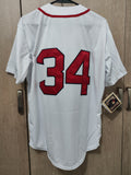 Jersey Medias Rojas de Boston Red Sox Retro Cooperstown Ortiz #34