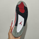 Tennis Jordan 4 Retro Blanco Rojo Negro