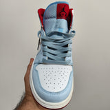 Jordan 1 Azul Claro con Blanco