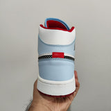 Jordan 1 Azul Claro con Blanco