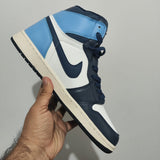 Jordan 1 Azul Claro y Azul Marino con Blanco