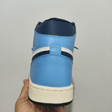 Jordan 1 Azul Claro y Azul Marino con Blanco