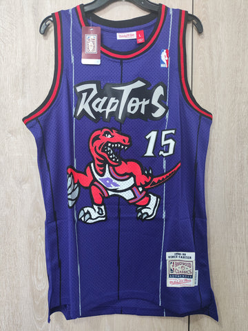 Jersey Toronto Raptors Retro Morada Carter #15