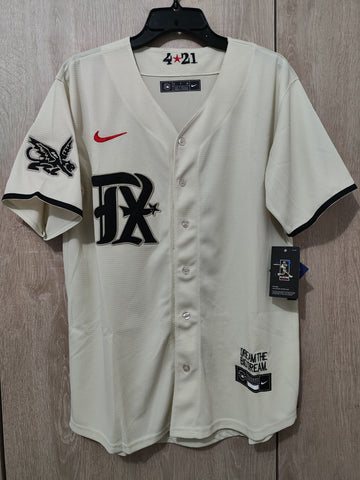Jersey Rangers de Texas blanca city connect